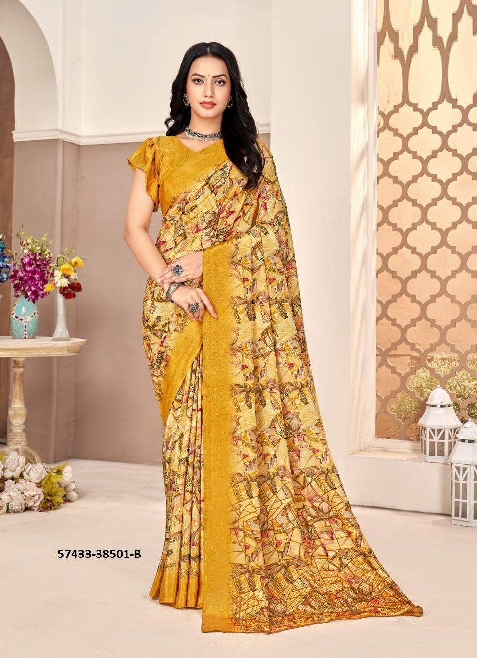 VIVANTA SILK 40 - Catalog # 57433 (Set of 12 Sarees) by Brand RUCHI SAREES