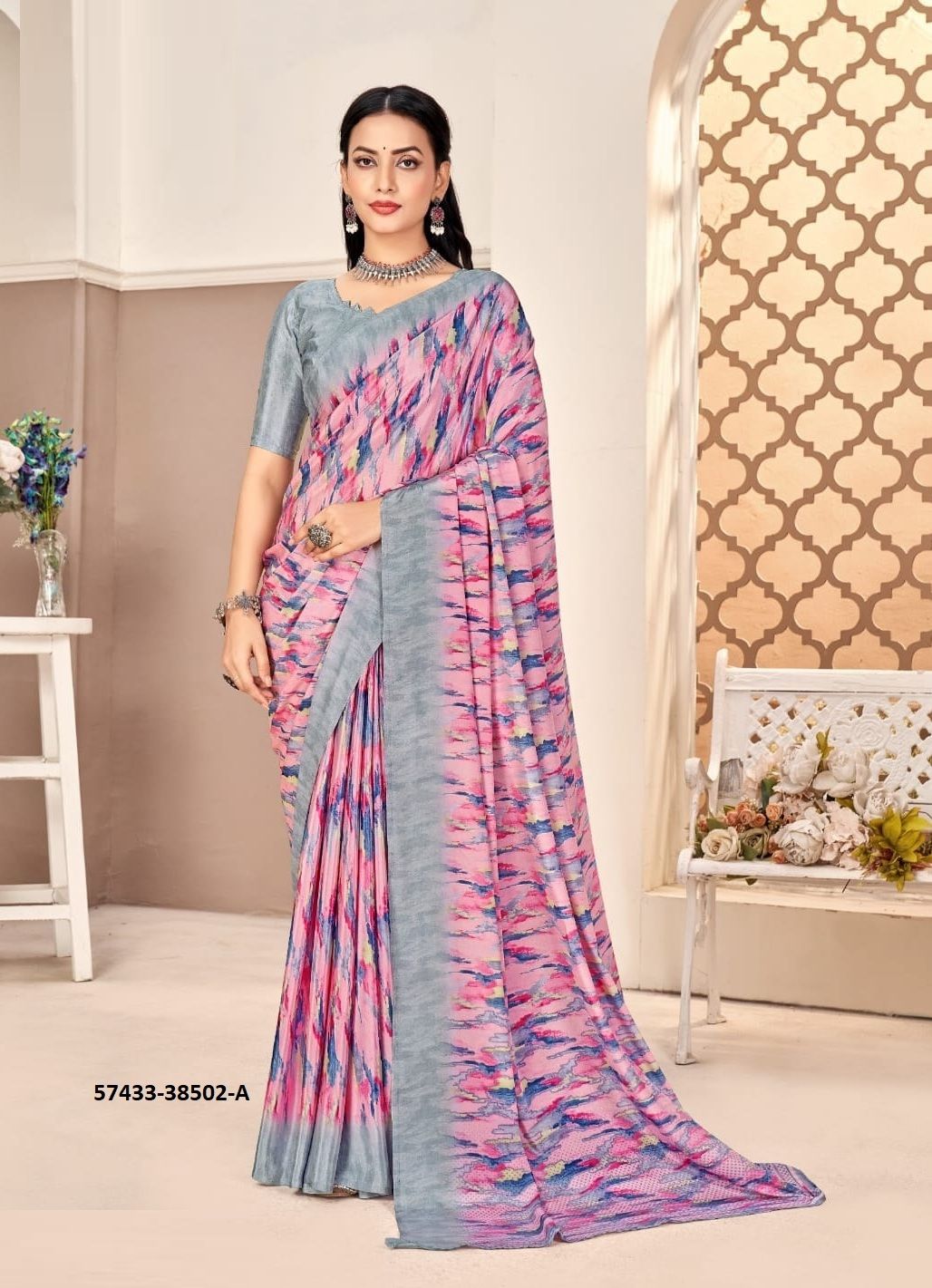 VIVANTA SILK 40 - Catalog # 57433 (Set of 12 Sarees) by Brand RUCHI SAREES