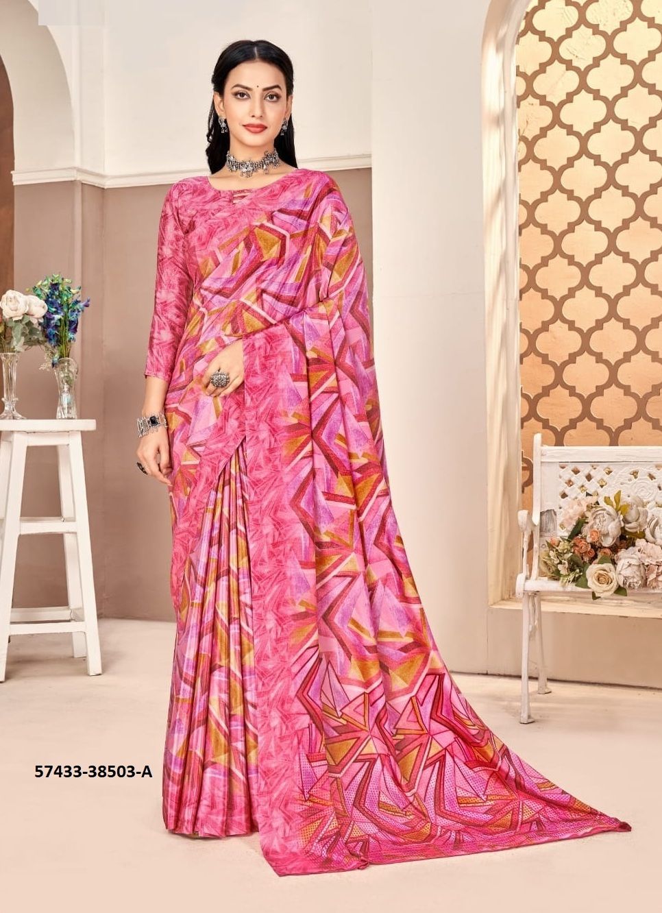 VIVANTA SILK 40 - Catalog # 57433 (Set of 12 Sarees) by Brand RUCHI SAREES