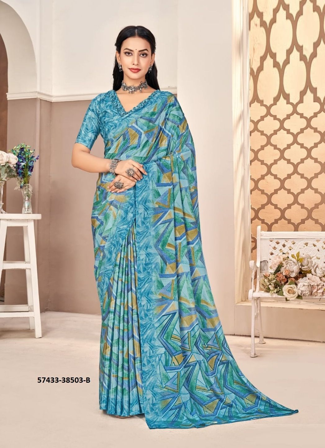 VIVANTA SILK 40 - Catalog # 57433 (Set of 12 Sarees) by Brand RUCHI SAREES