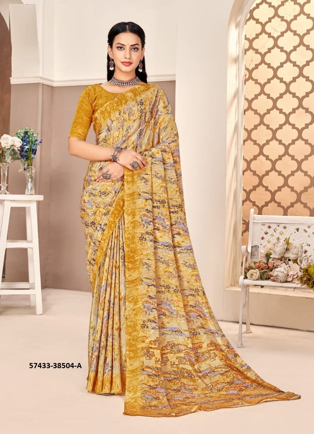 VIVANTA SILK 40 - Catalog # 57433 (Set of 12 Sarees) by Brand RUCHI SAREES