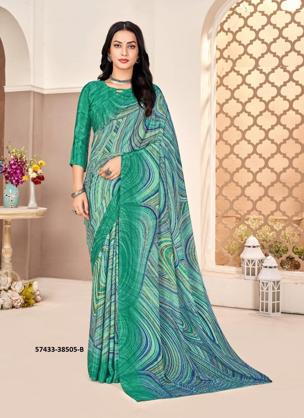 VIVANTA SILK 40 - Catalog # 57433 (Set of 12 Sarees) by Brand RUCHI SAREES