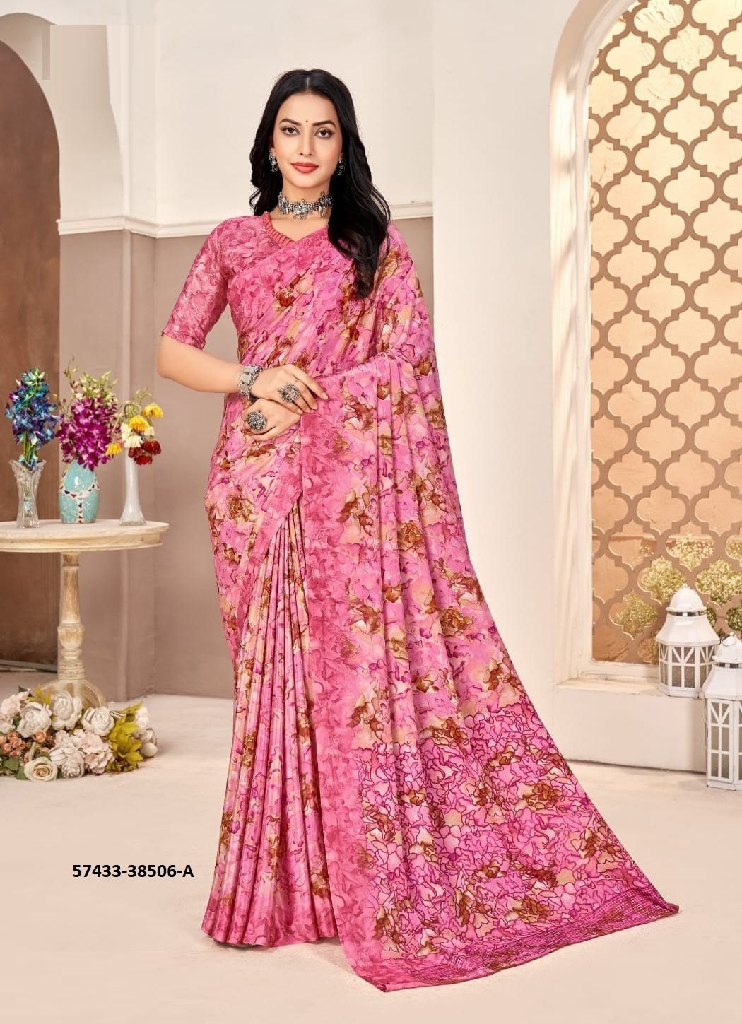 VIVANTA SILK 40 - Catalog # 57433 (Set of 12 Sarees) by Brand RUCHI SAREES