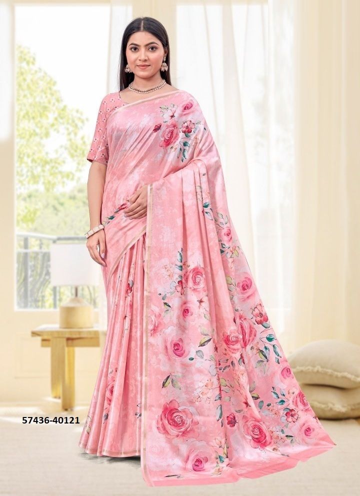 SAISHA 3 - Catalog # 57436 (Set of 6 Sarees) by Brand RUCHI SAREES