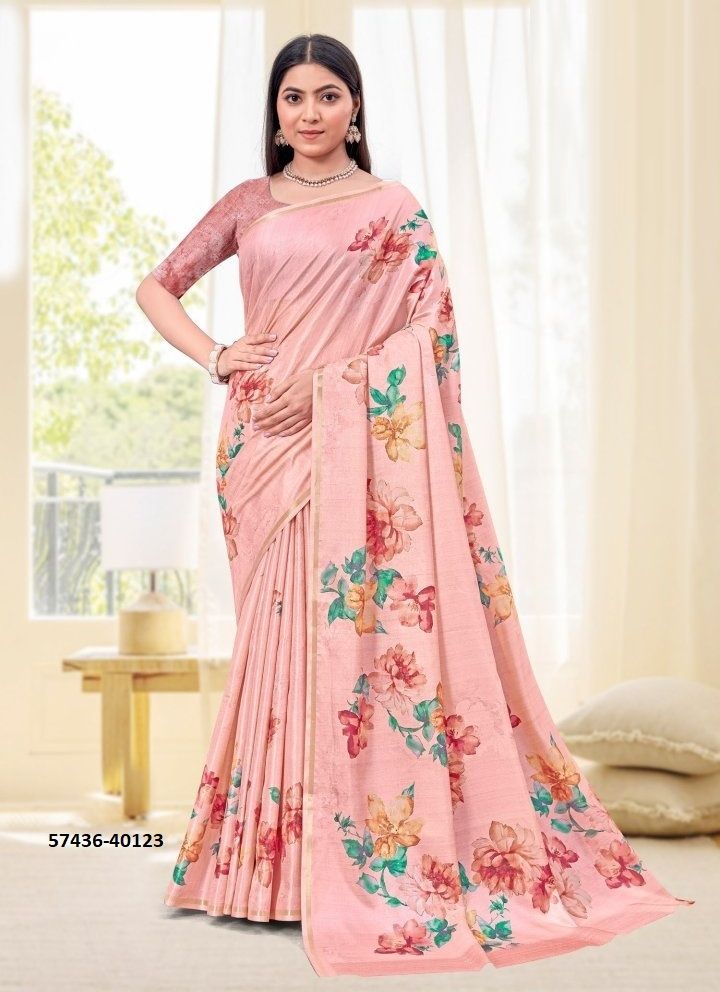 SAISHA 3 - Catalog # 57436 (Set of 6 Sarees) by Brand RUCHI SAREES