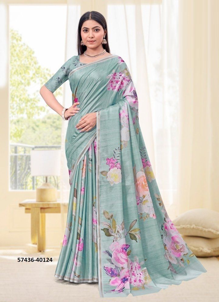 SAISHA 3 - Catalog # 57436 (Set of 6 Sarees) by Brand RUCHI SAREES