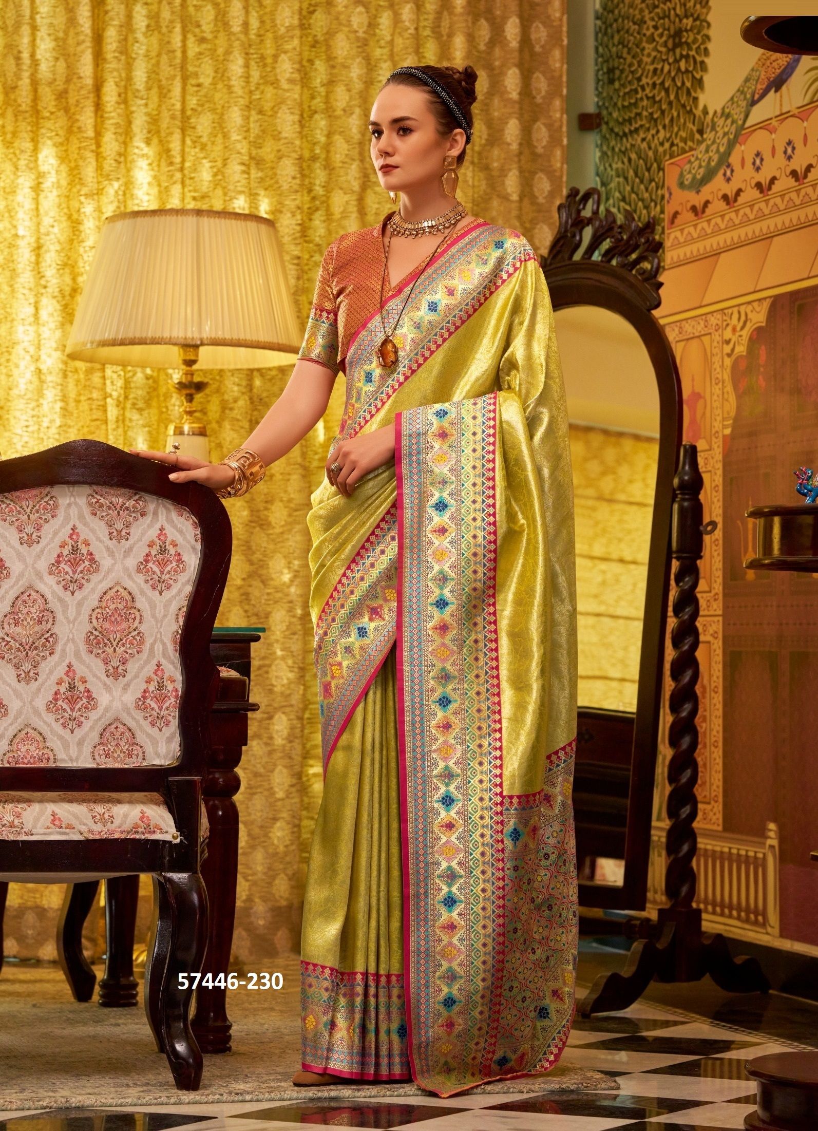 COLORS - Catalog # 57446 (Set of 6 Sarees) by Brand STROLLAY ®