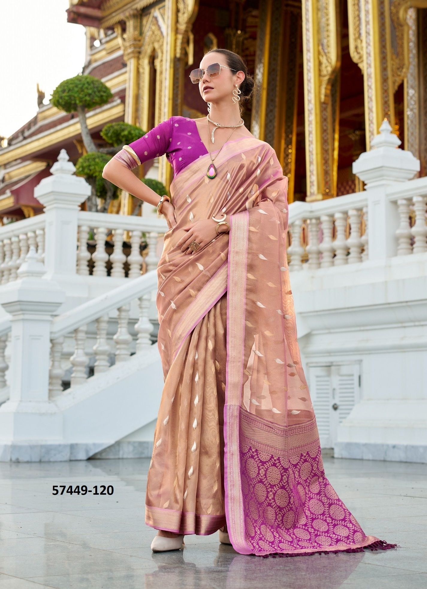 GOOD TIMES - Catalog # 57449 (Set of 6 Sarees) by Brand STROLLAY ®