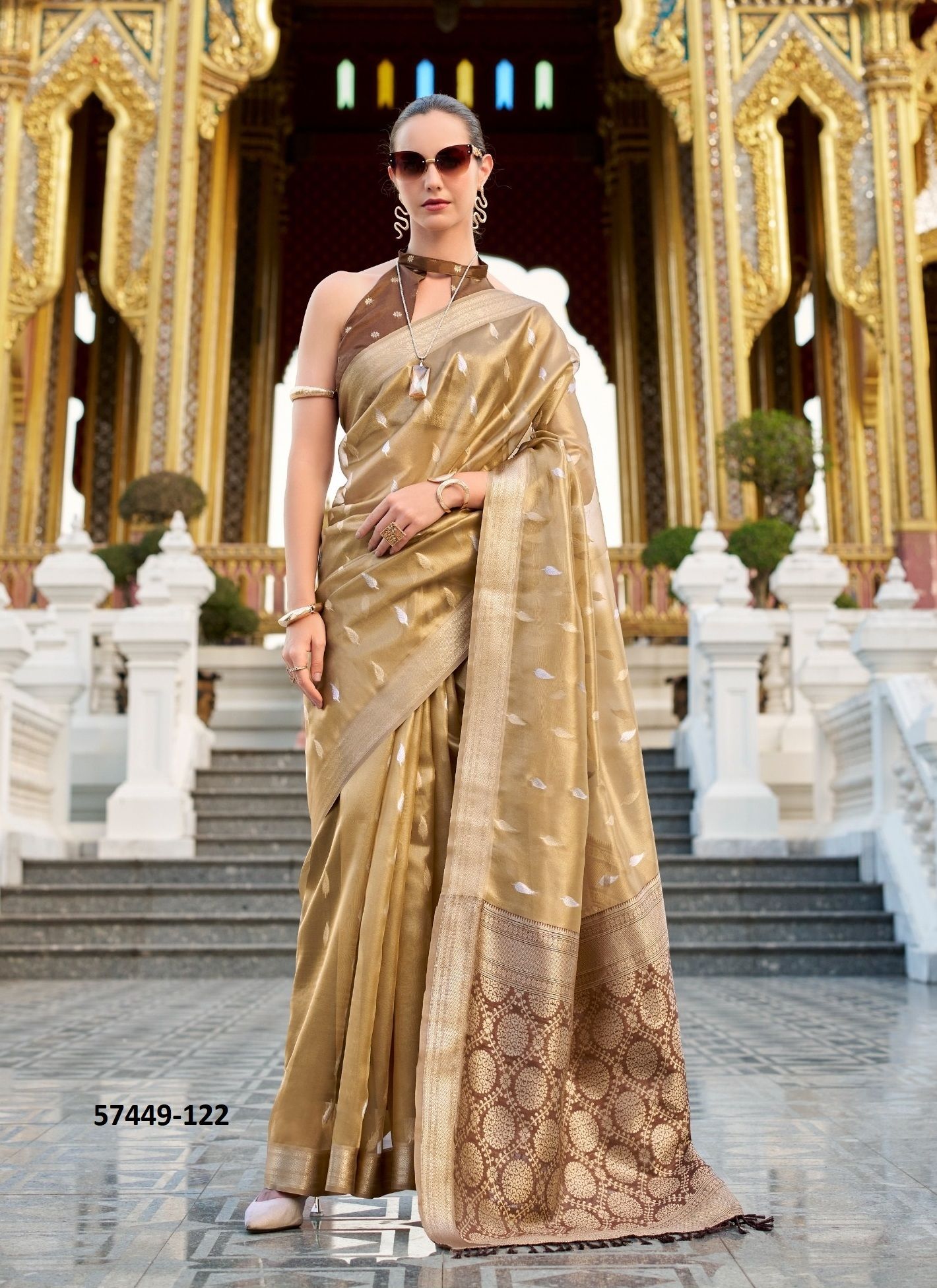 GOOD TIMES - Catalog # 57449 (Set of 6 Sarees) by Brand STROLLAY ®