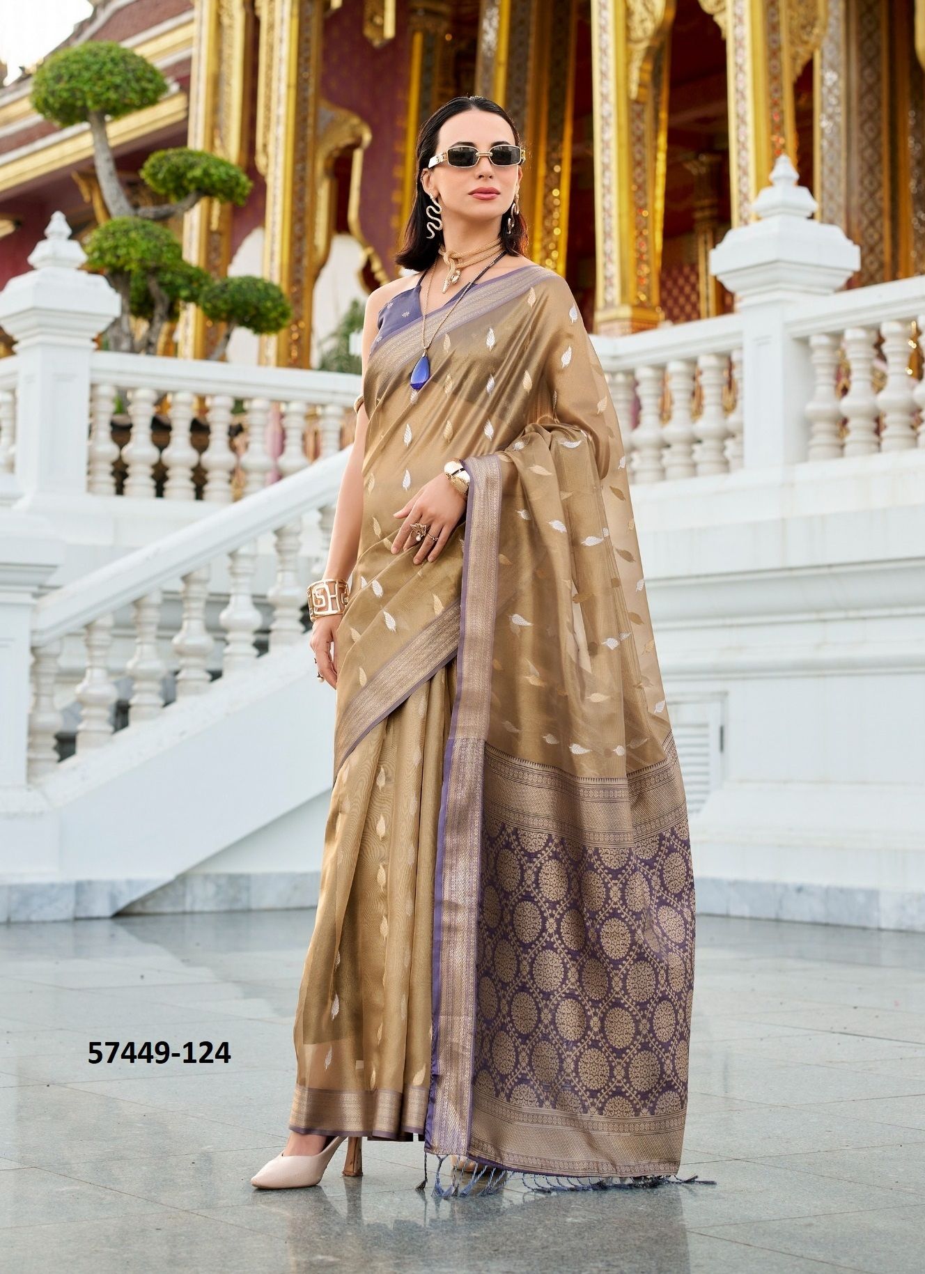 GOOD TIMES - Catalog # 57449 (Set of 6 Sarees) by Brand STROLLAY ®