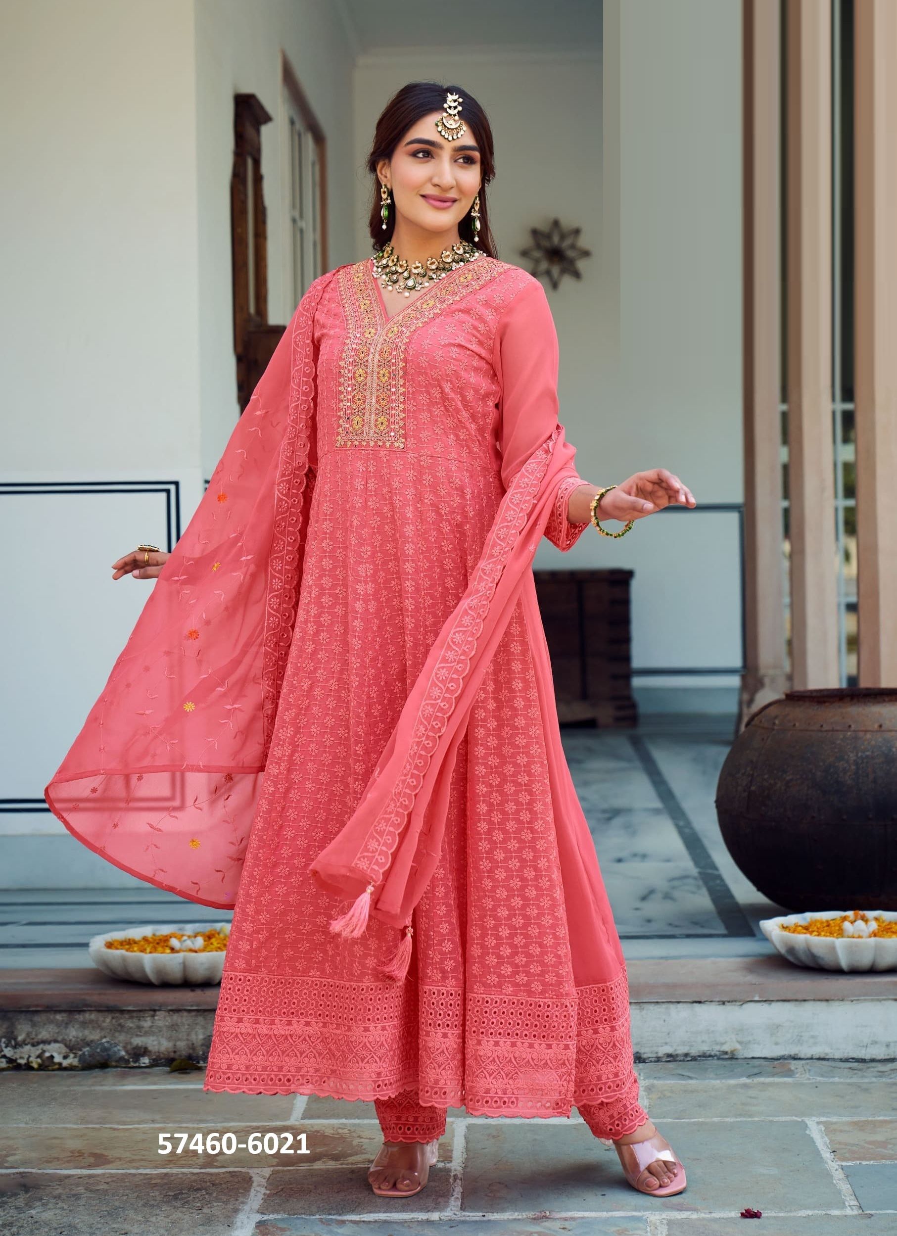 SHEHZADI 2 - Catalog # 57460 (Set of 4 Readymade Salwar Suits) by Brand RANGOON SHEHZADI 2 - Catalog # 57460 (Set of 4 Readymade Salwar Suits) by Brand RANGOON