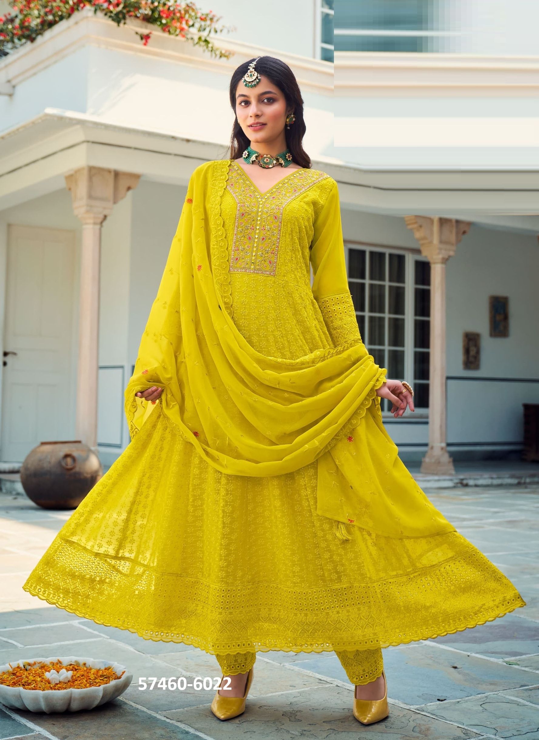 SHEHZADI 2 - Catalog # 57460 (Set of 4 Readymade Salwar Suits) by Brand RANGOON SHEHZADI 2 - Catalog # 57460 (Set of 4 Readymade Salwar Suits) by Brand RANGOON