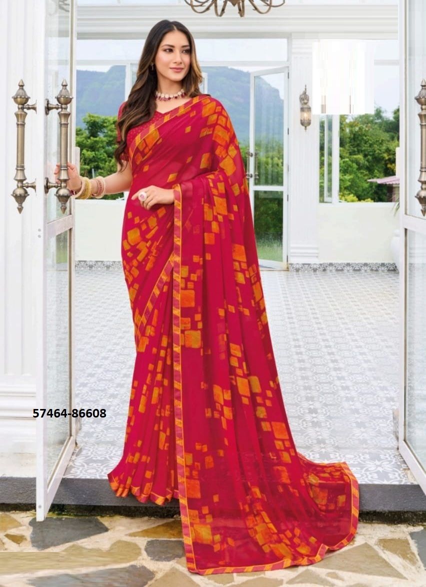 SAUGAAT - Catalog # 57464 (Set of 8 Sarees) by Brand VIPUL FASHIONS