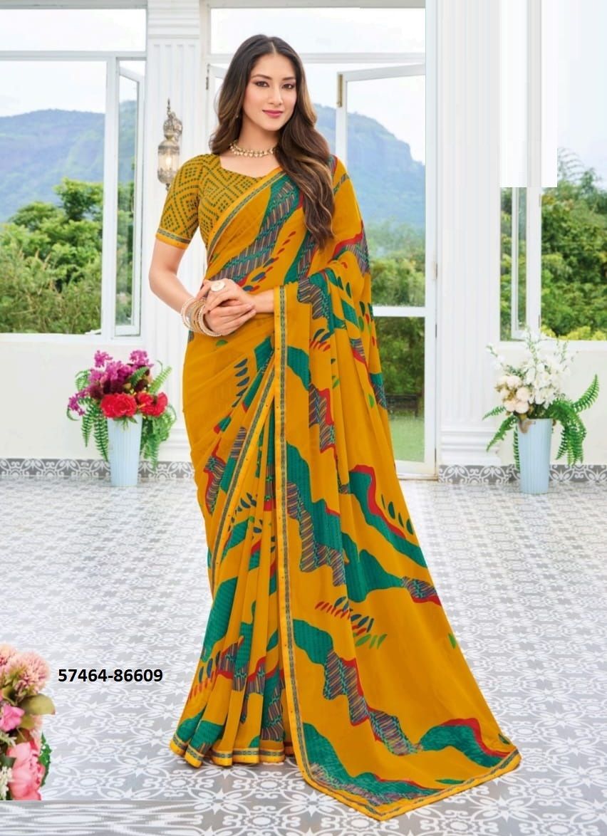 SAUGAAT - Catalog # 57464 (Set of 8 Sarees) by Brand VIPUL FASHIONS