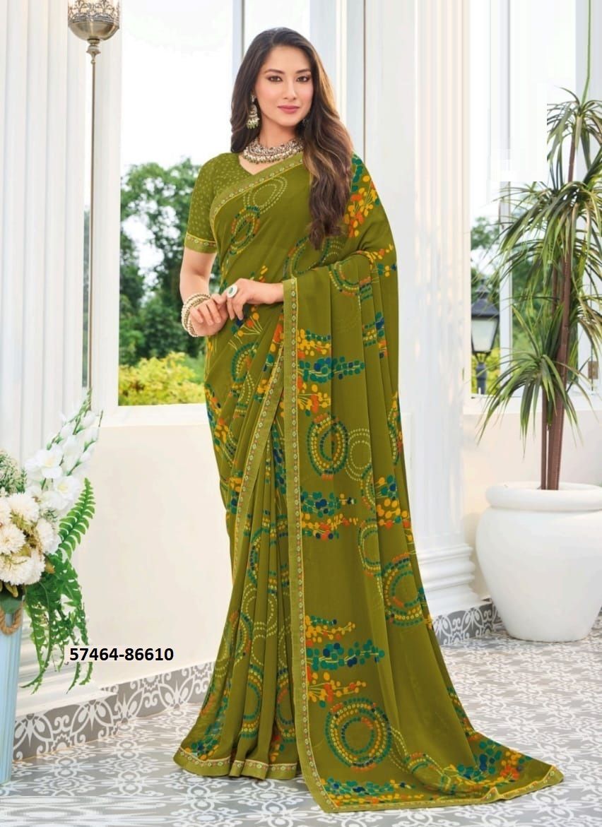 SAUGAAT - Catalog # 57464 (Set of 8 Sarees) by Brand VIPUL FASHIONS