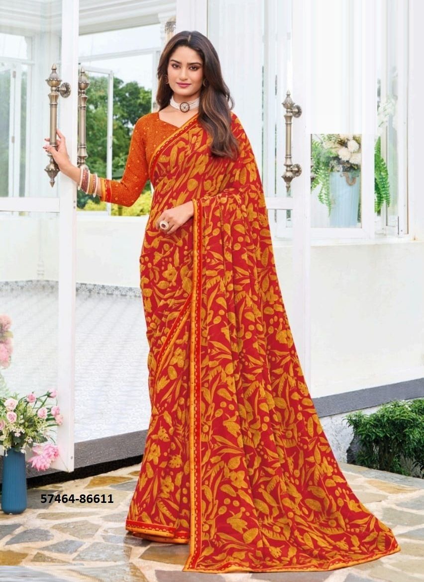 SAUGAAT - Catalog # 57464 (Set of 8 Sarees) by Brand VIPUL FASHIONS