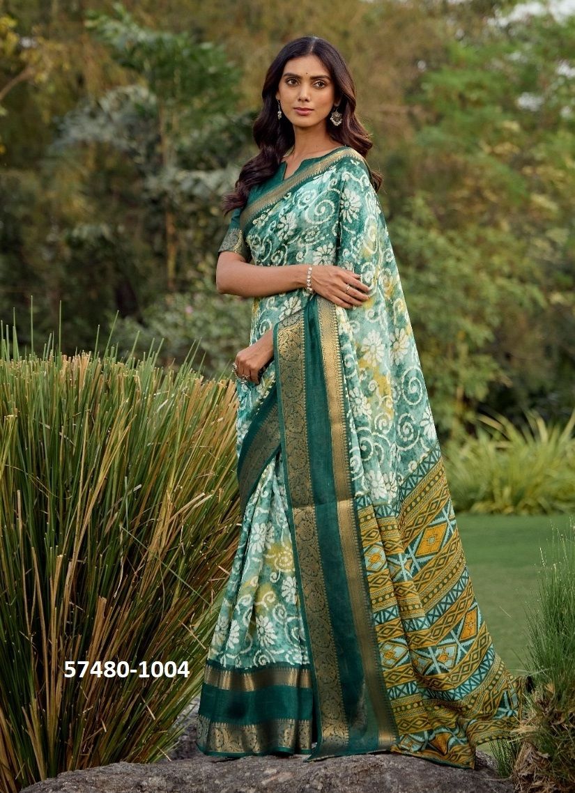 MUKUNDA - Catalog # 57480 (Set of 10 Sarees) by Brand SR SAREES