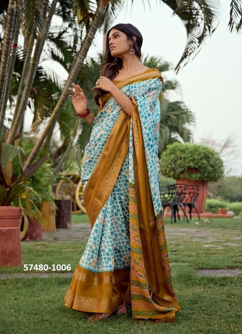 MUKUNDA - Catalog # 57480 (Set of 10 Sarees) by Brand SR SAREES
