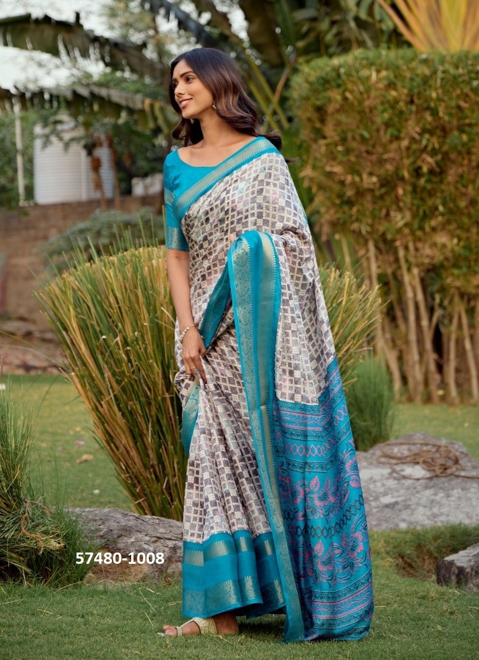 MUKUNDA - Catalog # 57480 (Set of 10 Sarees) by Brand SR SAREES