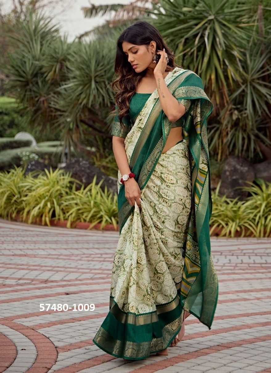 MUKUNDA - Catalog # 57480 (Set of 10 Sarees) by Brand SR SAREES