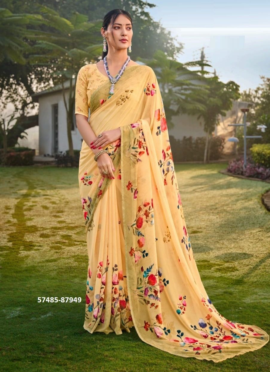 RIDDHI 14 - Catalog # 57485 (Set of 9 Sarees) by Brand VIPUL FASHIONS