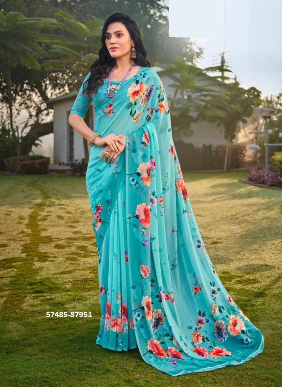 RIDDHI 14 - Catalog # 57485 (Set of 9 Sarees) by Brand VIPUL FASHIONS