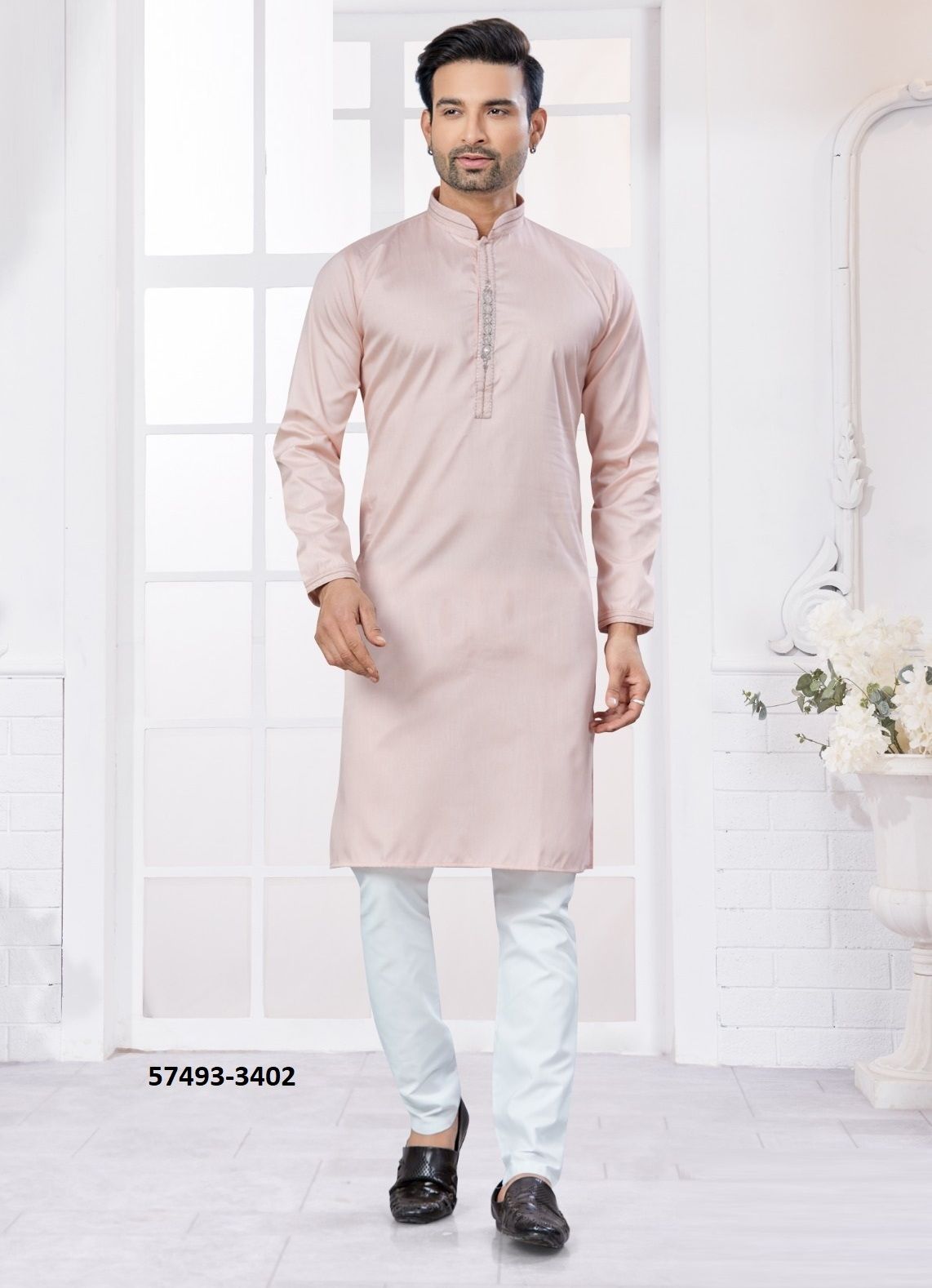WEDDING COLLECTION 34 - Catalog # 57493 (Set of 7 Men's Ethnic Wear) by Brand STROLLAY ®