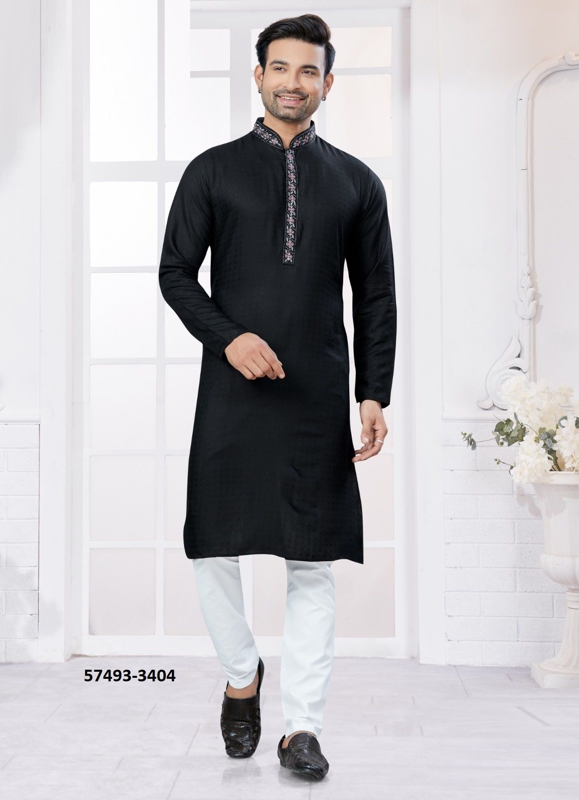 WEDDING COLLECTION 34 - Catalog # 57493 (Set of 7 Men's Ethnic Wear) by Brand STROLLAY ®