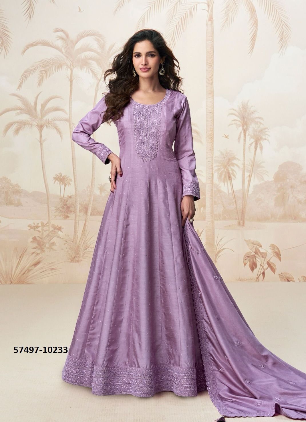 RAAGINI - Catalog # 57497 (Set of 5 Readymade Gowns) by Brand AASHIRWAD