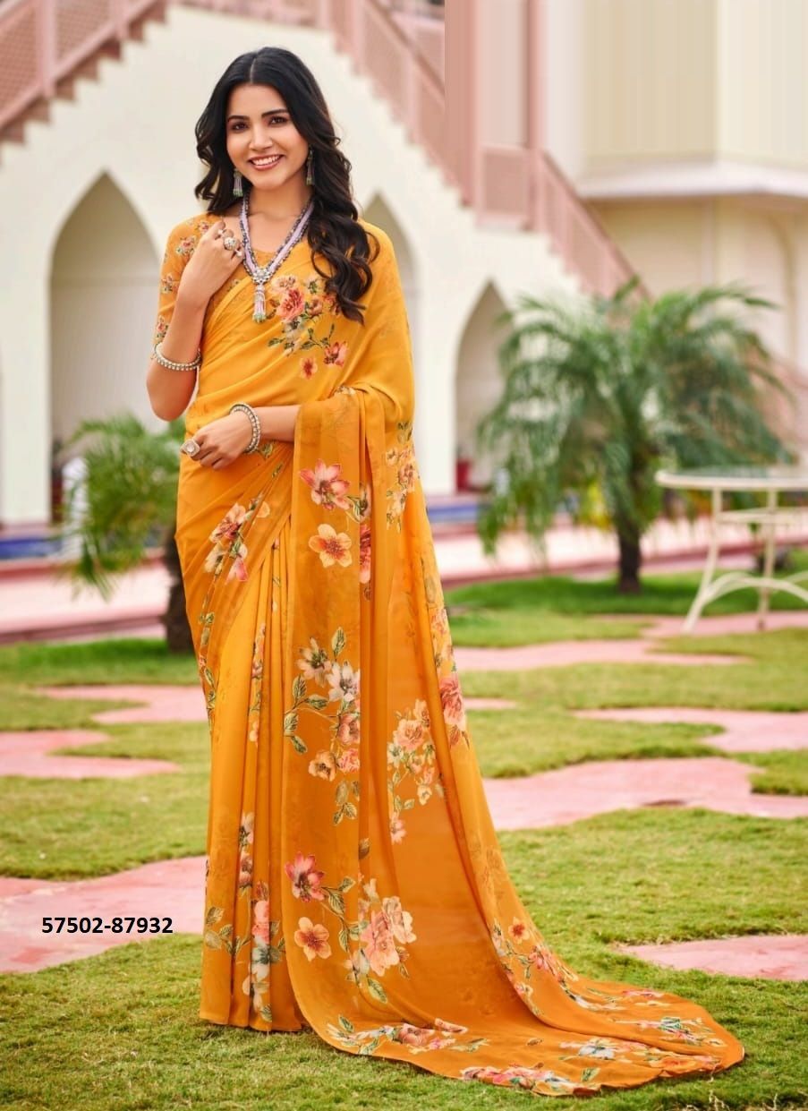 TWISHA - Catalog # 57502 (Set of 12 Sarees) by Brand VIPUL FASHIONS