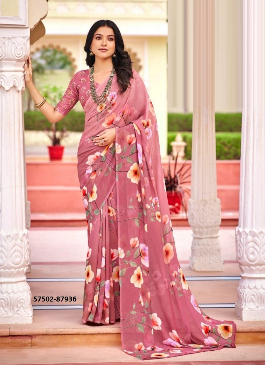 TWISHA - Catalog # 57502 (Set of 12 Sarees) by Brand VIPUL FASHIONS