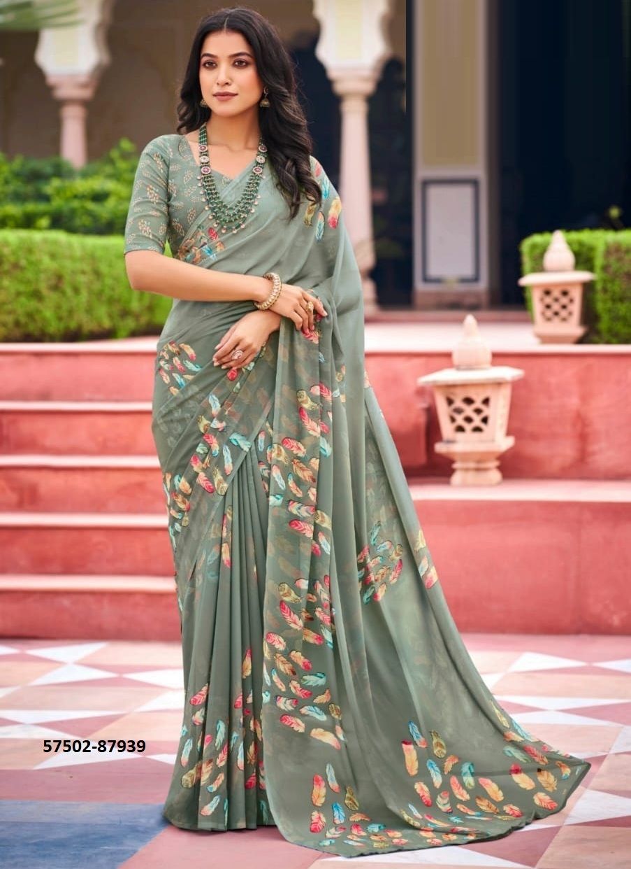 TWISHA - Catalog # 57502 (Set of 12 Sarees) by Brand VIPUL FASHIONS