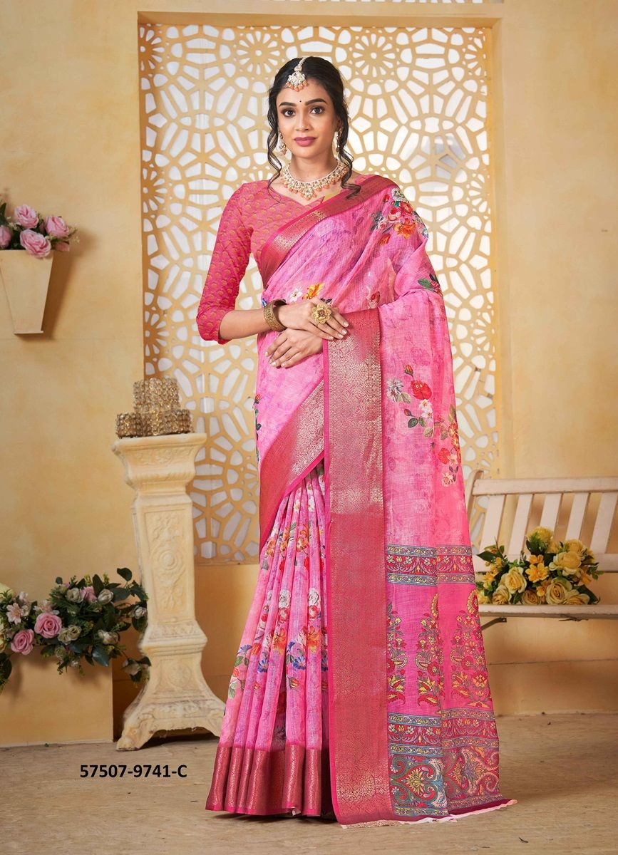 PADMAKSHI - Catalog # 57507 (Set of 5 Sarees) by Brand STROLLAY ®