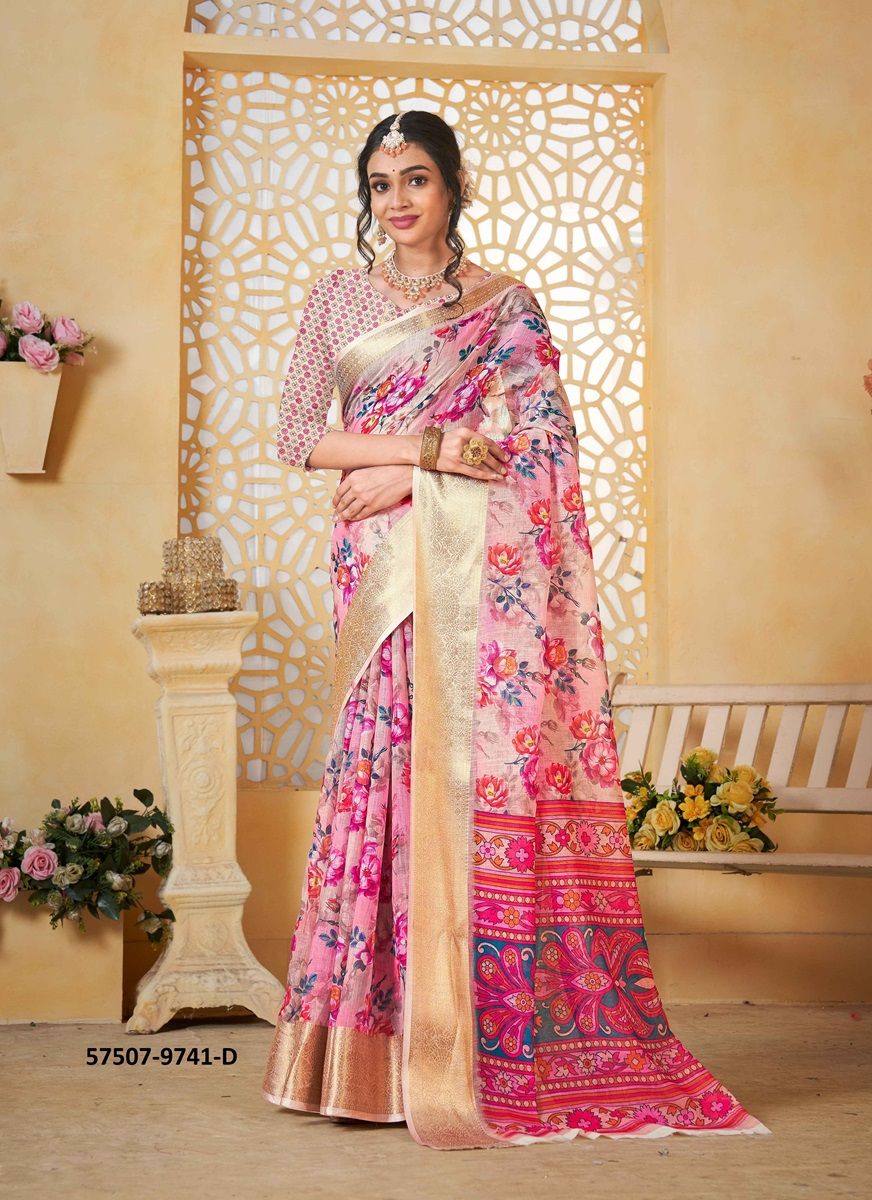 PADMAKSHI - Catalog # 57507 (Set of 5 Sarees) by Brand STROLLAY ®