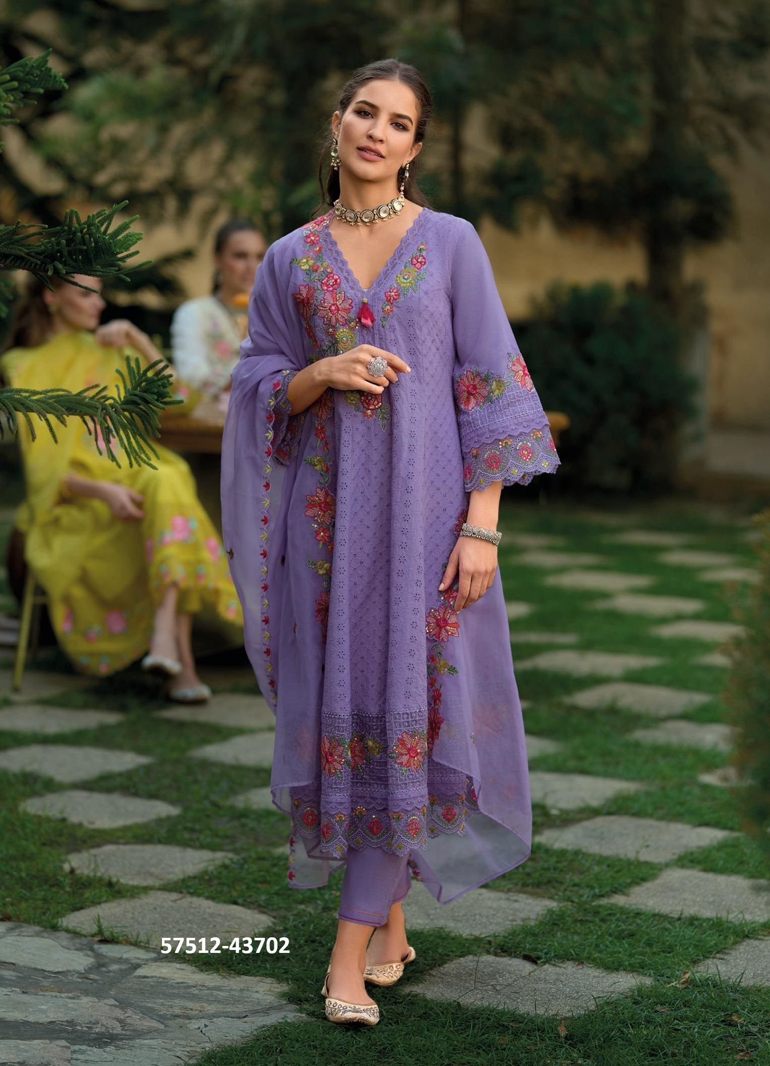 NAZM - Catalog # 57512 (Set of 4 Readymade Salwar Suits) by Brand KAILEE FASHIONS