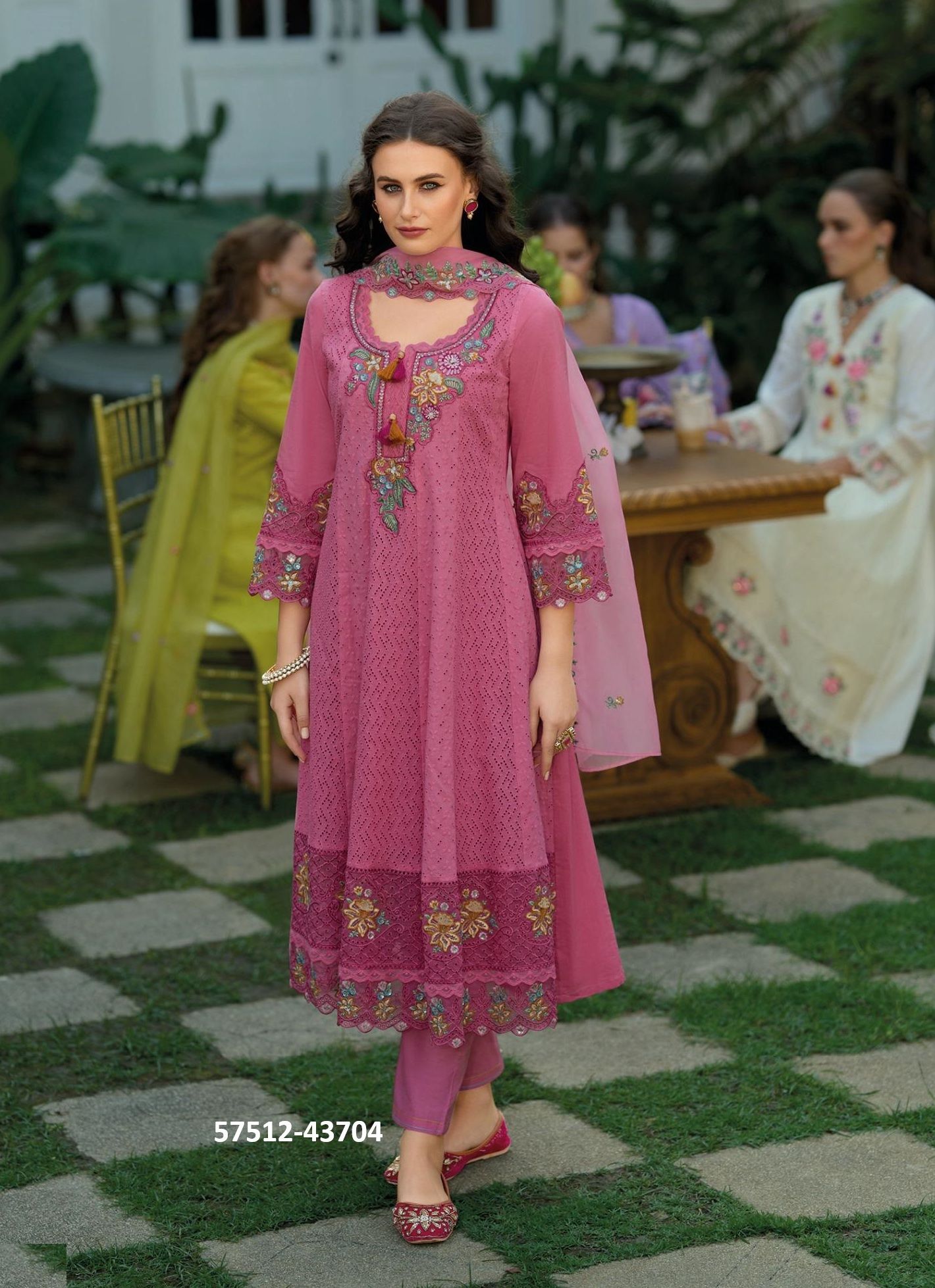 NAZM - Catalog # 57512 (Set of 4 Readymade Salwar Suits) by Brand KAILEE FASHIONS