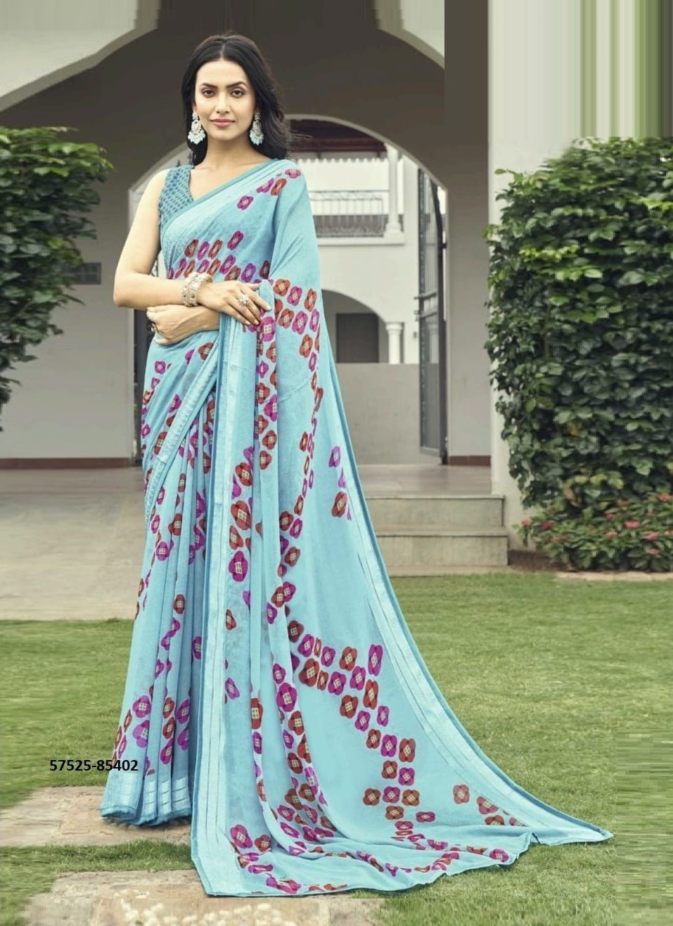SHIVANI 2 - Catalog # 57525 (Set of 12 Sarees) by Brand VIPUL FASHIONS