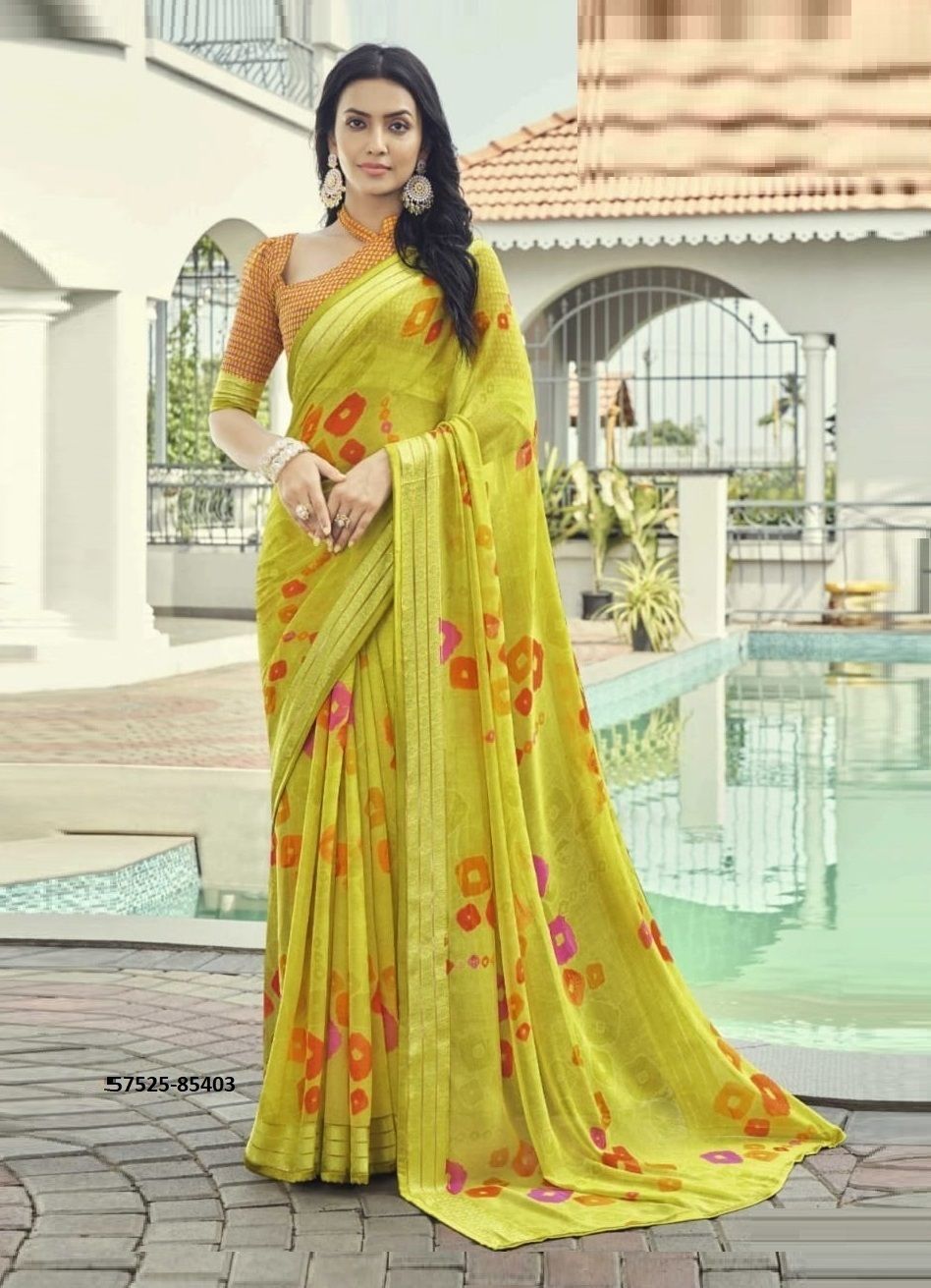 SHIVANI 2 - Catalog # 57525 (Set of 12 Sarees) by Brand VIPUL FASHIONS