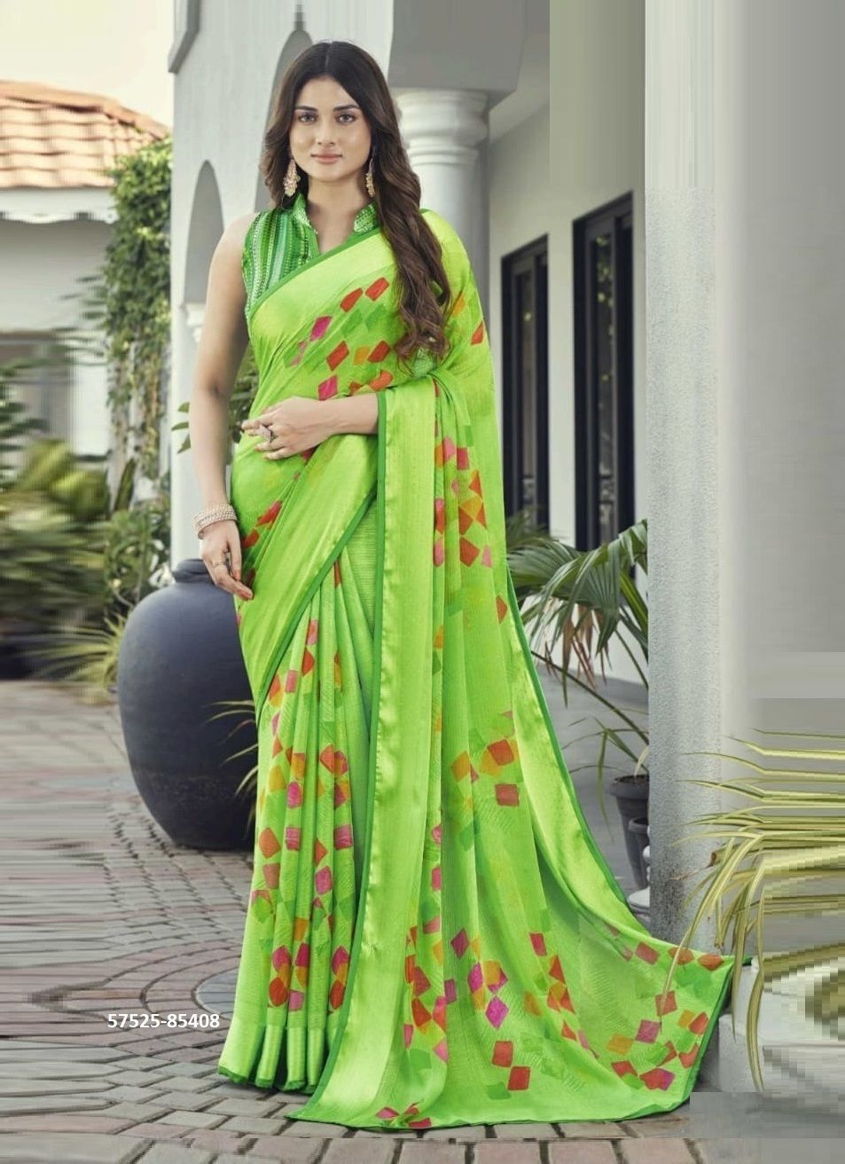 SHIVANI 2 - Catalog # 57525 (Set of 12 Sarees) by Brand VIPUL FASHIONS