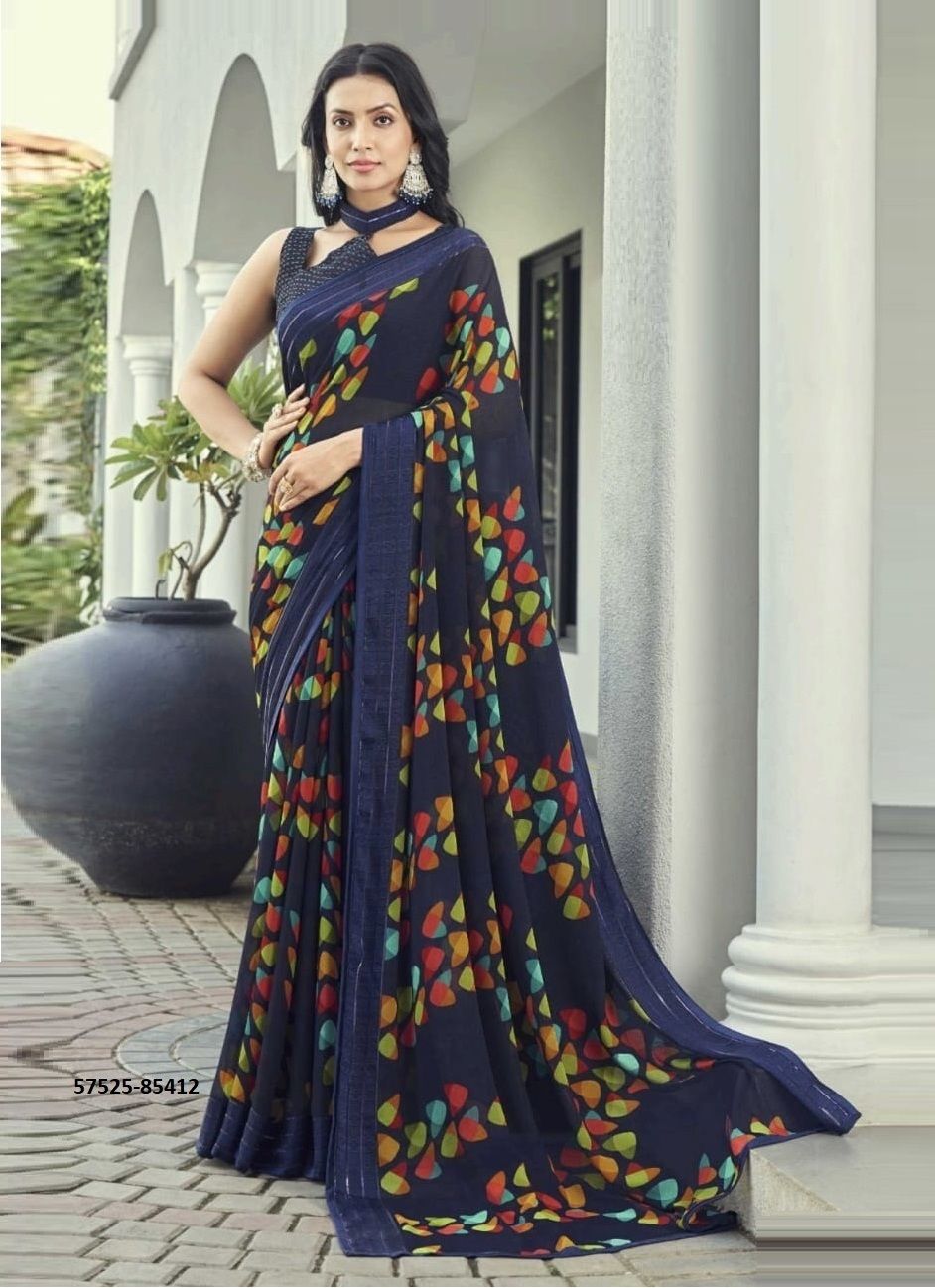 SHIVANI 2 - Catalog # 57525 (Set of 12 Sarees) by Brand VIPUL FASHIONS