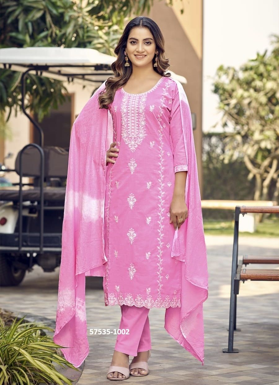 MANTRA - Catalog # 57535 (Set of 6 Readymade Salwar Suits) by Brand OSSM