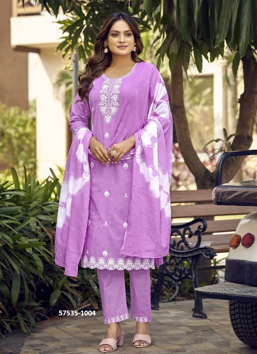 MANTRA - Catalog # 57535 (Set of 6 Readymade Salwar Suits) by Brand OSSM