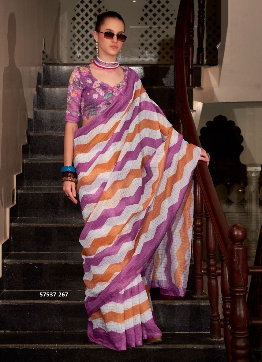 RANG DE BASANTI - Catalog # 57537 (Set of 10 Sarees) by Brand STROLLAY ®