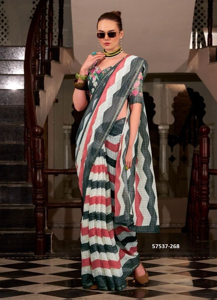 RANG DE BASANTI - Catalog # 57537 (Set of 10 Sarees) by Brand STROLLAY ®