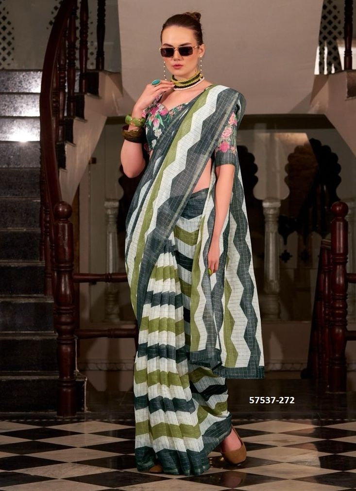 RANG DE BASANTI - Catalog # 57537 (Set of 10 Sarees) by Brand STROLLAY ®
