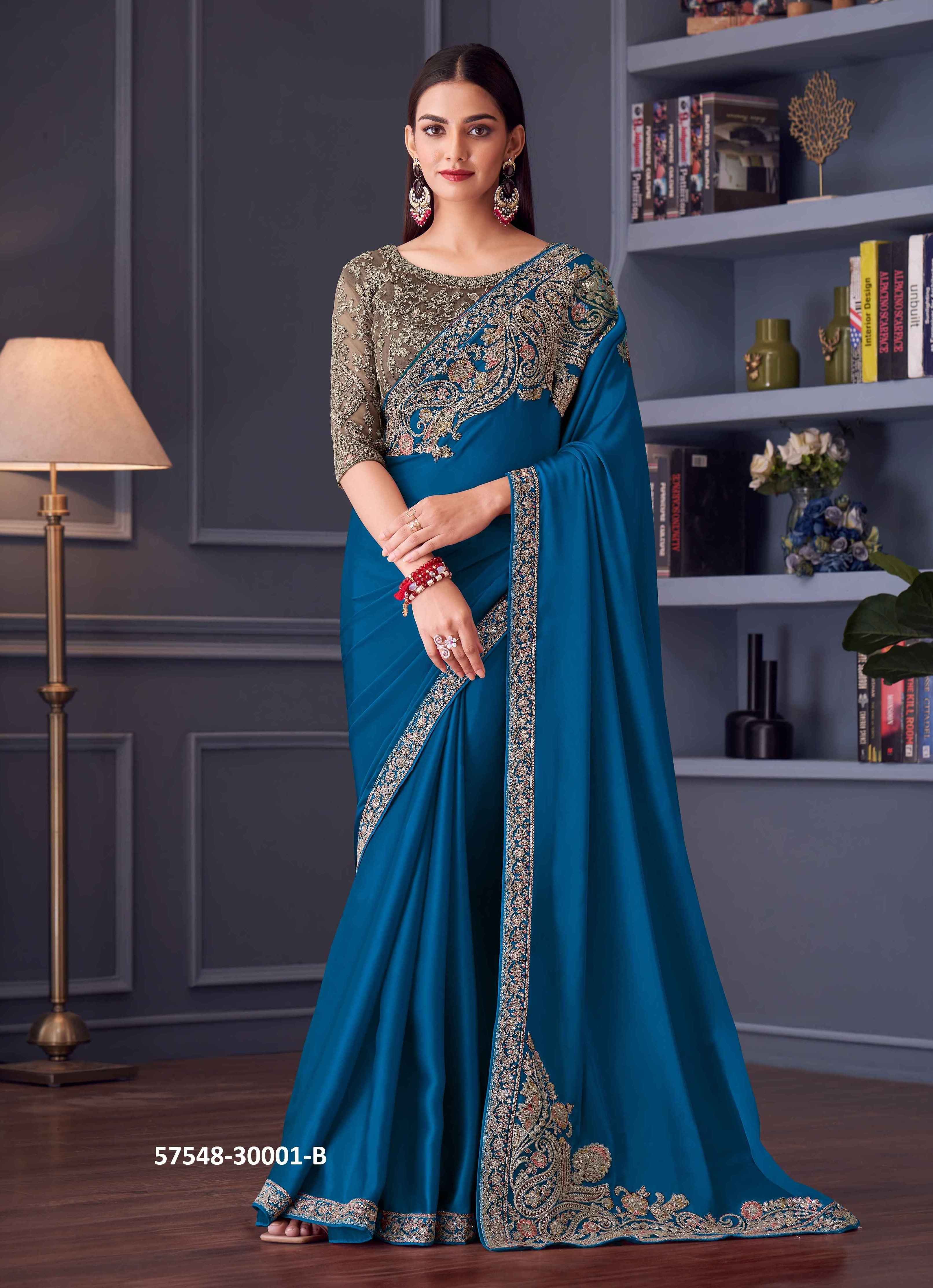 SILVER SCREEN 30001 COLORS - Catalog # 57548 (Set of 7 Sarees) by Brand THE FASHION HUB SILVER SCREEN 30001 COLORS - Catalog # 57548 (Set of 7 Sarees) by Brand THE FASHION HUB
