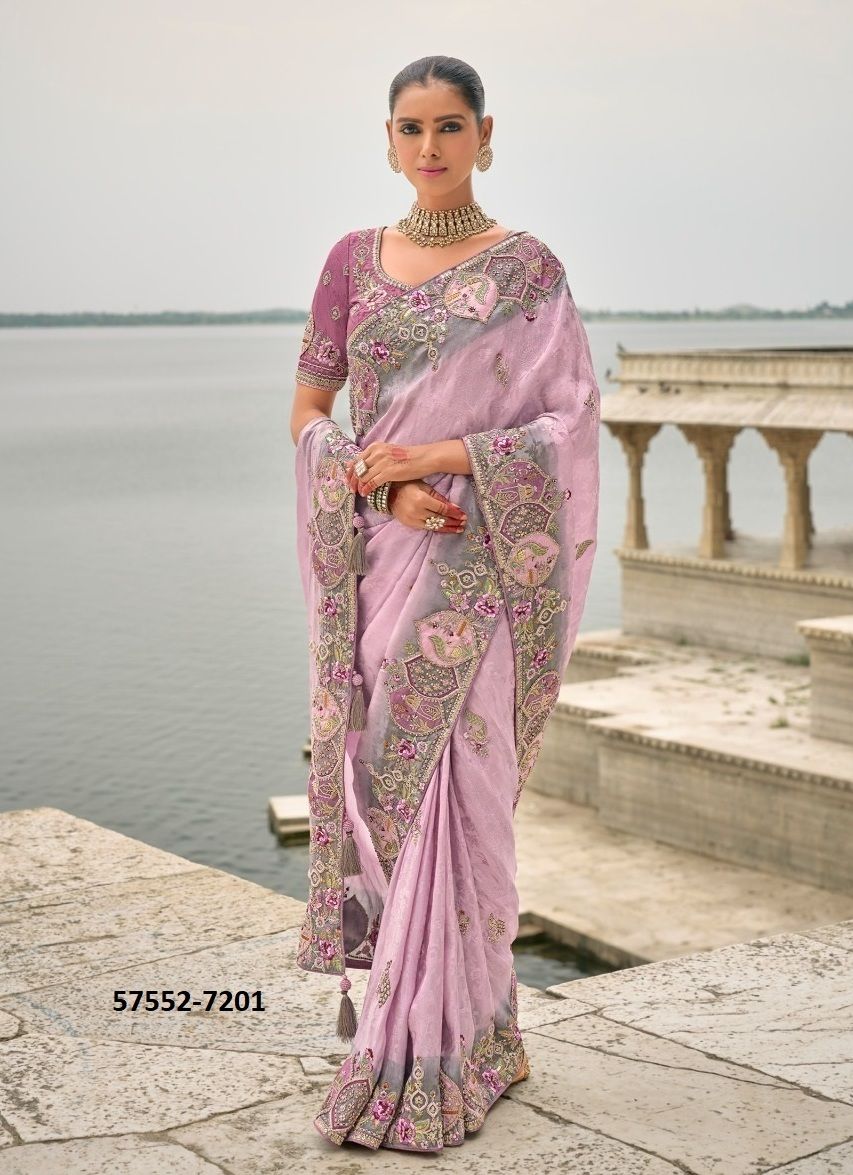 ANAARA 7201-7209 - Catalog # 57552 (Set of 6 Sarees) by Brand TATHASTU ANAARA 7201-7209 - Catalog # 57552 (Set of 6 Sarees) by Brand TATHASTU