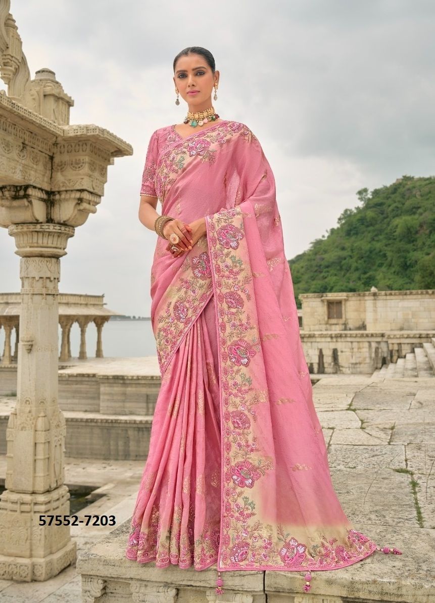 ANAARA 7201-7209 - Catalog # 57552 (Set of 6 Sarees) by Brand TATHASTU ANAARA 7201-7209 - Catalog # 57552 (Set of 6 Sarees) by Brand TATHASTU