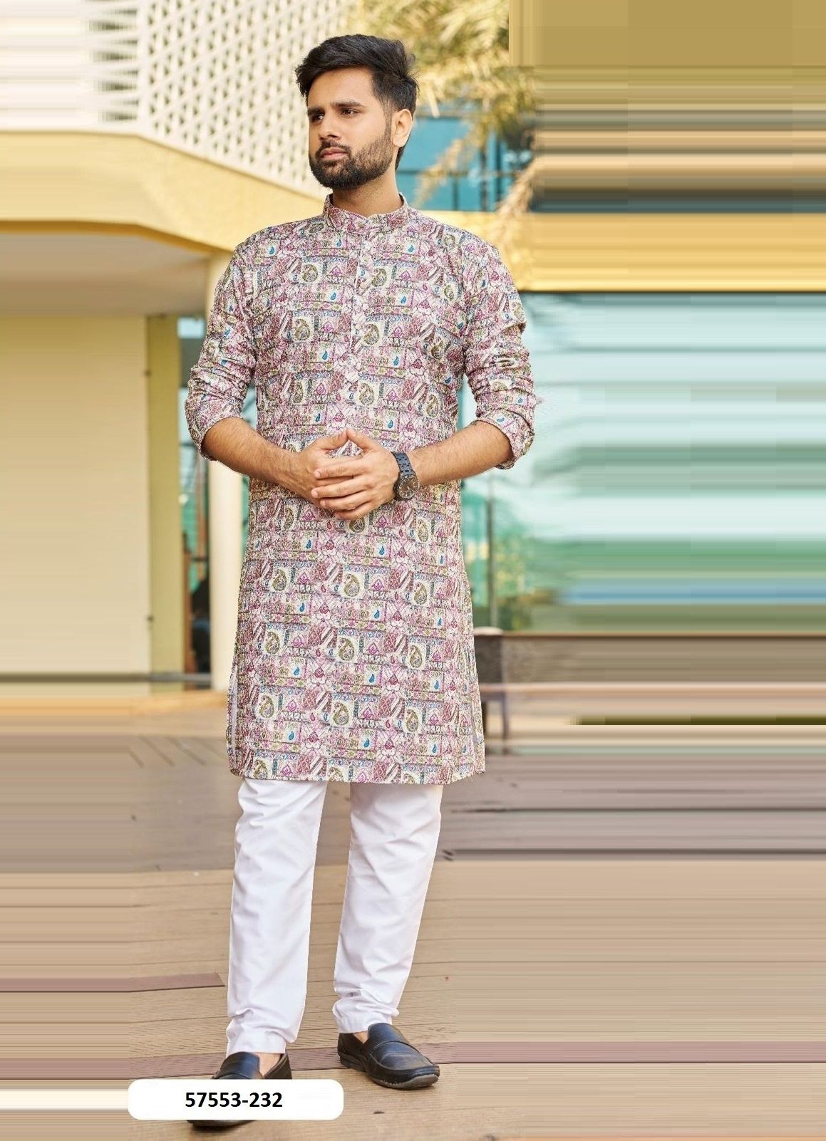 MANYAVAR - Catalog # 57553 (Set of 8 Men's Ethnic Wear) by Brand STROLLAY ®