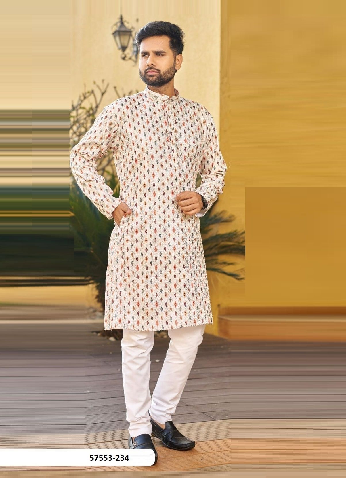 MANYAVAR - Catalog # 57553 (Set of 8 Men's Ethnic Wear) by Brand STROLLAY ®